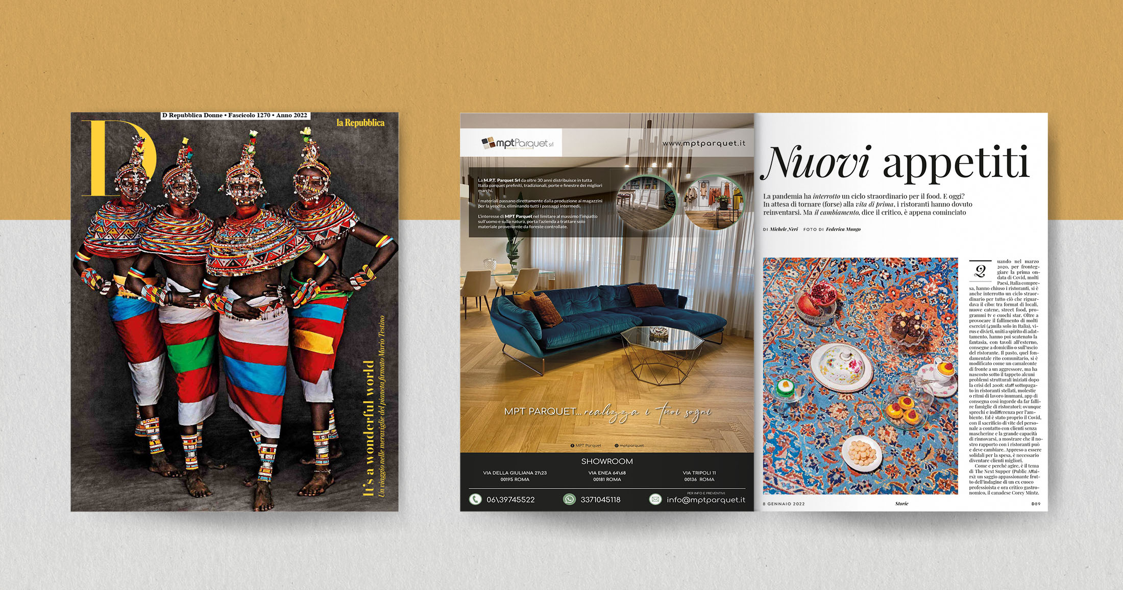 pubblicita-riviste-d la Repubblica-MPT PARQUET -impaginazione-grafica_FDSdesign