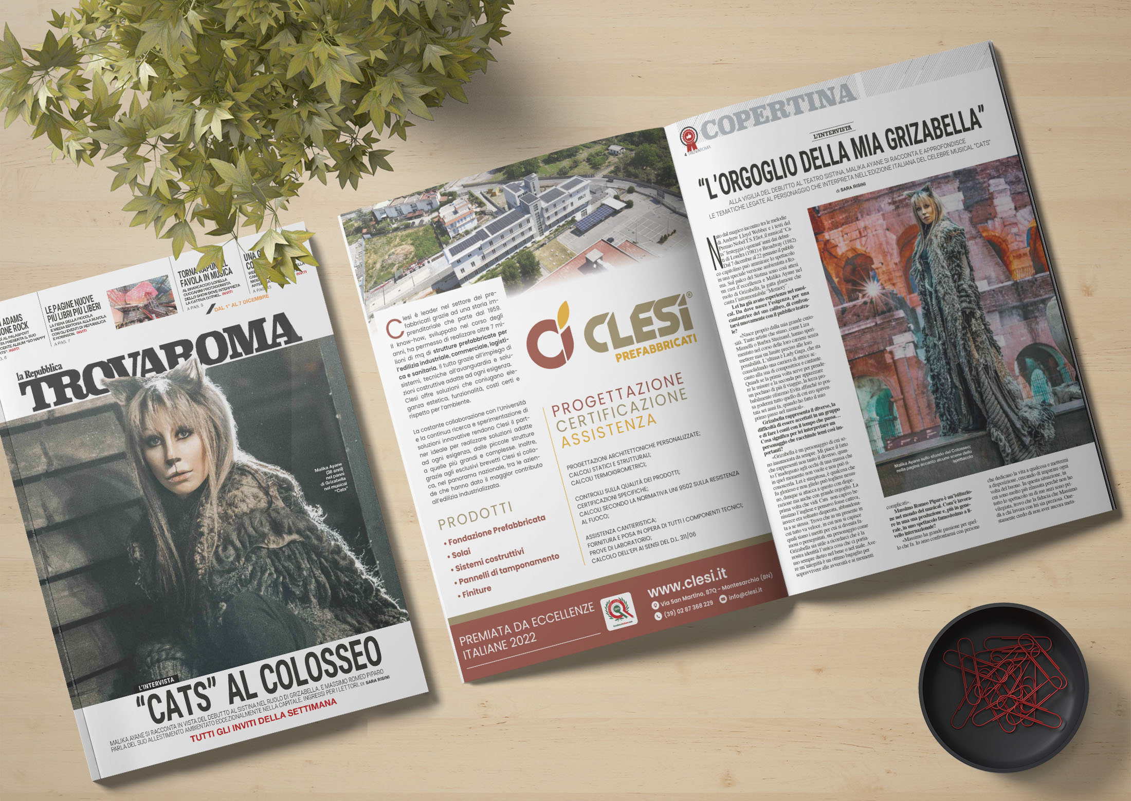 pubblicita-riviste-Trova Roma-CLESI-impaginazione-grafica_FDSdesign