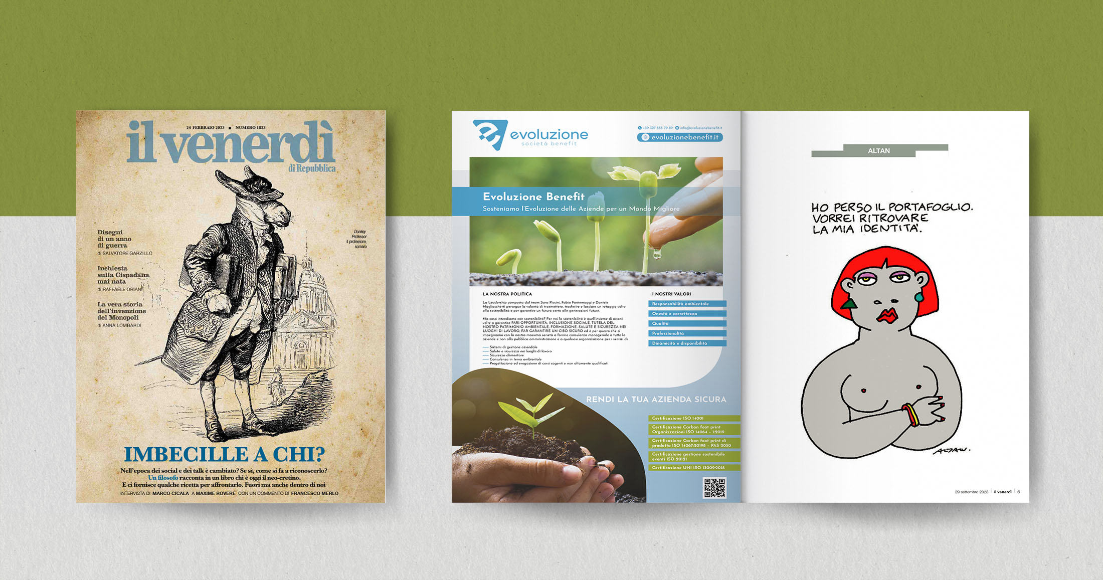 pubblicita-riviste-il Venerdi-EVOLUZIONE-impaginazione-grafica_FDSdesign