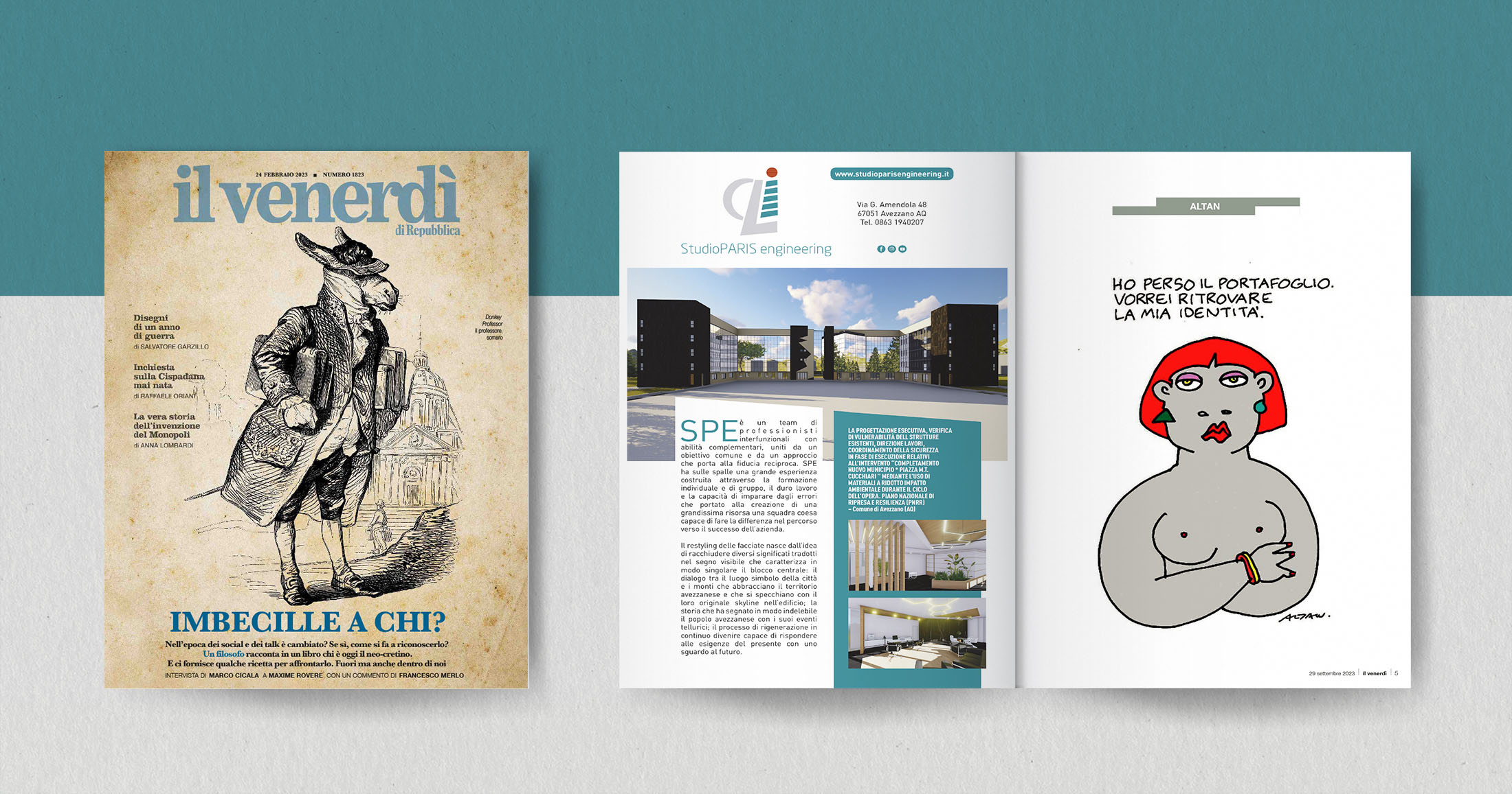 pubblicita-riviste-il Venerdi-STUDIO PARIS-impaginazione-grafica_FDSdesign
